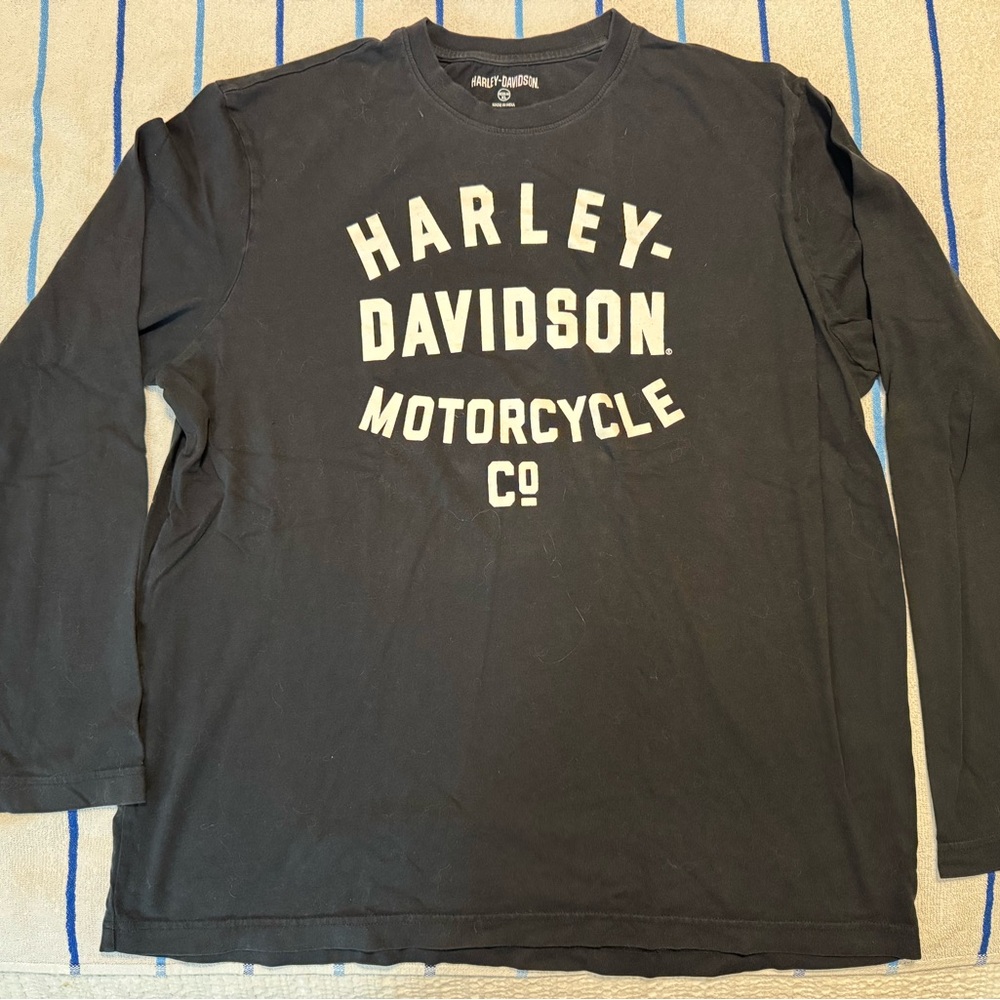 Harley-Davison Motorcycle Co Black Long Sleeve Size XL